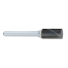 ‎SA-3 -9mm × 19mm LOC × 6mm Shank × 50mm OAL Cylindrical Carbide Medium Right Hand Spiral Burr - All Tool & Supply