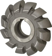 Value Collection - 7/16" Radius, 7/8" Circle Diam, 3-1/4" Cutter Diam, Arbor Connection, Convex Radius Cutter - High Speed Steel, Uncoated, 12 Teeth - All Tool & Supply