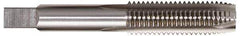 Hertel - M10x1.50 Metric Coarse, D3, 3 Flutes, Plug Chamfer, Bright Finish, High Speed Steel Spiral Point STI Tap - 3-3/8" OAL - Exact Industrial Supply