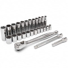 Crescent - Socket Sets Measurement Type: Metric Drive Size: 3/8 - All Tool & Supply