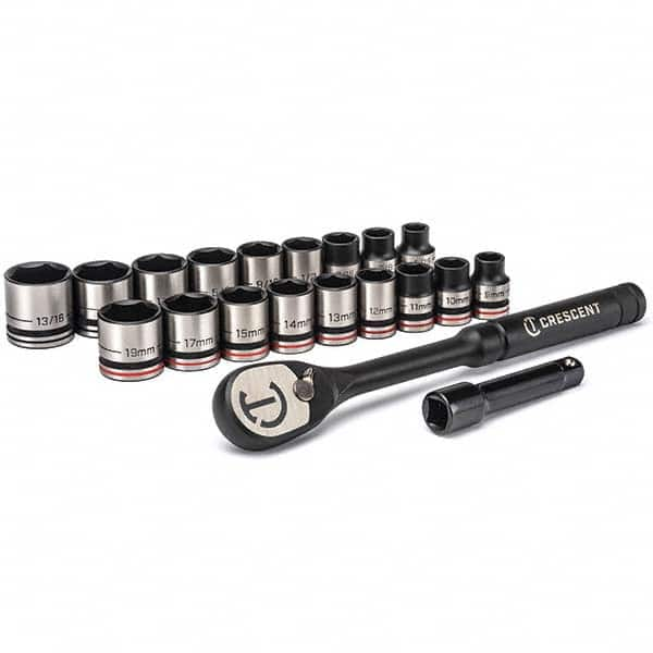 Crescent - Socket Sets Measurement Type: Inch/Metric Drive Size: 3/8 - All Tool & Supply