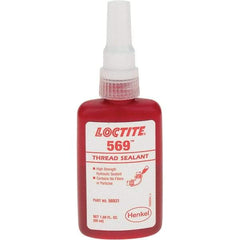 Loctite - 50 mL Bottle, Red Low Strength Threadlocker - Series 569 - All Tool & Supply