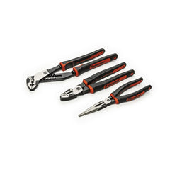 Plier Sets; Plier Type Included: Tongue & Groove  Long Nose  Linesman; Set Type: Plier Set; Container Type: Carded; Overall Length: 15; Insulated: No; Tether Style: Tether Ready; Number Of Pieces: 3