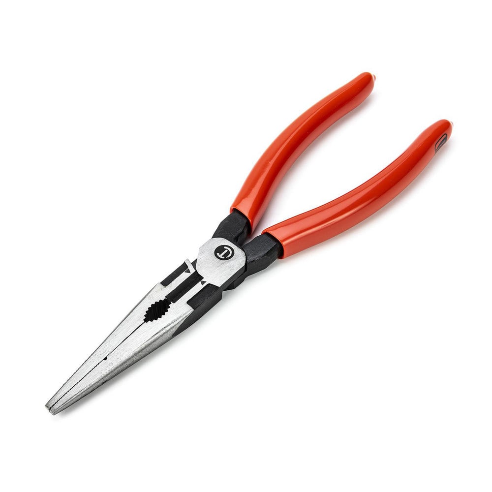 Long Nose Pliers; Pliers Type: Long Nose Pliers; Jaw Texture: Crosshatch; Jaw Length (Decimal Inch): 3.0000; Jaw Width (Decimal Inch): 0.16; Jaw Type: Crosshatch; Long Nose; Handle Type: Dipped; Side Cutter: Yes; Overall Length (Decimal Inch): 8.0000; Hea