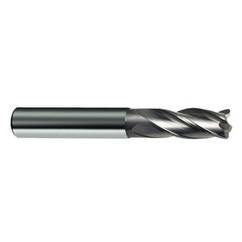 12mm Dia. x 83mm Overall Length 4-Flute Square End Solid Carbide SE End Mill-Round Shank-Center Cut-Uncoated - All Tool & Supply