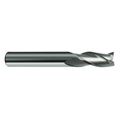 ‎1/8 Dia. × 1-1/2 OAL 3 Flute 30 Helix Bright Carbide End Mill - All Tool & Supply