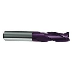 3/4 Dia. x 4 Overall Length 3-Flute Square End Solid Carbide SE End Mill-Round Shank-Center Cut-Firex - All Tool & Supply