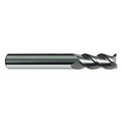 ‎1/8 Dia. × 1-1/2 OAL 3 Flute 45 Helix Bright Carbide End Mill - All Tool & Supply