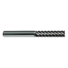 5/16" Dia. - 3" OAL - 45° Helix Bright Carbide End Mill - 6 FL - All Tool & Supply