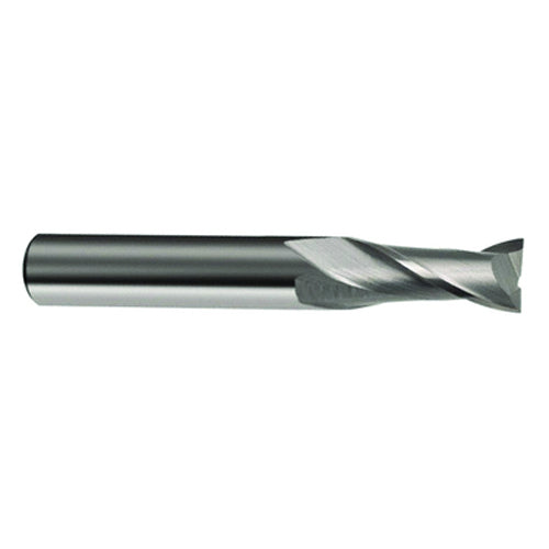 2.5mm Dia. × 32mm OAL 2 Flute 30 Helix Bright Carbide End Mill - All Tool & Supply