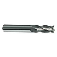 7mm Dia. x 60mm Overall Length 4-Flute Square End Solid Carbide SE End Mill-Round Shank-Center Cut-Uncoated - All Tool & Supply