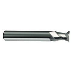 8mm Dia. - 58mm OAL - 45° Helix Bright Carbide End Mill - 2 FL - All Tool & Supply