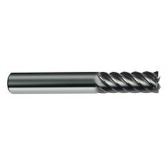 14mm Dia. - 83mm OAL - 45° Helix Bright Carbide End Mill - 6 FL - All Tool & Supply