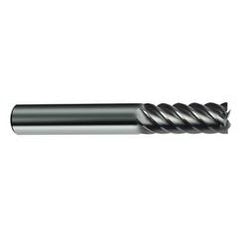 10mm Dia. - 72mm OAL - 45° Helix Bright Carbide End Mill - 6 FL - All Tool & Supply