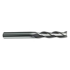 6mm Dia. - 75mm OAL - 45° Helix Bright Carbide End Mill - 2 FL - All Tool & Supply