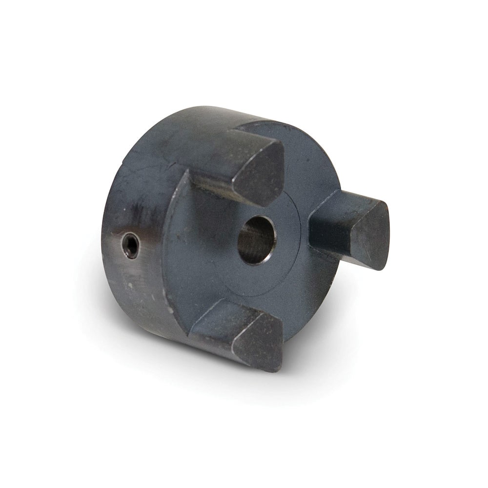 TB Wood's - Flexible Coupling; Type: Coupling Half ; Bore Diameter (Decimal Inch): 0.5 ; Maximum Bore Diameter (Inch): 0.5 ; Outside Diameter (Inch): 2.11 ; Overall Length (Inch): 1 ; Material: Sinter Carbon Steel - Exact Industrial Supply