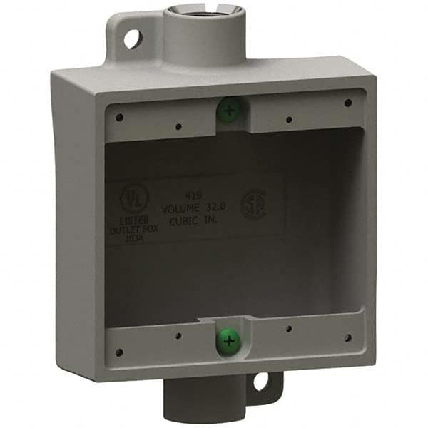 Hubbell Killark - Electrical Outlet Boxes & Switch Boxes Enclosure Type: Device Box Enclosure Shape: Square - All Tool & Supply