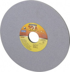 Norton - 8" Diam x 1-1/4" Hole x 1/4" Thick, L Hardness, 80 Grit Surface Grinding Wheel - Aluminum Oxide, Type 1, Medium Grade, 3,600 Max RPM, Vitrified Bond, No Recess - All Tool & Supply