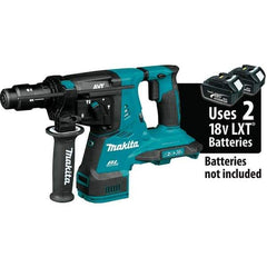 Makita - 36 Volt 1-1/8" SDS Plus Chuck Cordless Rotary Hammer - 5000 BPM, 0 to 980 RPM, Reversible - All Tool & Supply