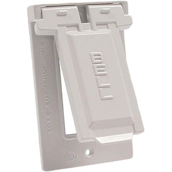 Hubbell-Raco - Weatherproof Box Covers Cover Shape: Rectangle Number of Holes in Outlet: 1 - All Tool & Supply