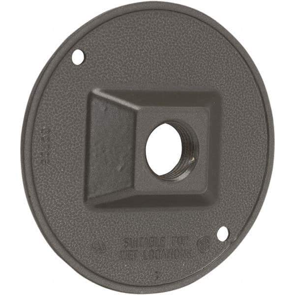 Hubbell-Raco - Weatherproof Box Covers Cover Shape: Round Number of Holes in Outlet: 1 - All Tool & Supply