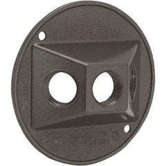 Hubbell-Raco - Weatherproof Box Covers Cover Shape: Round Number of Holes in Outlet: 3 - All Tool & Supply