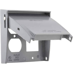 Hubbell-Raco - Weatherproof Box Covers Cover Shape: Rectangle Number of Holes in Outlet: 3 - All Tool & Supply