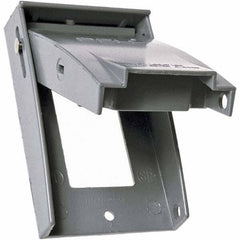 Hubbell-Raco - Weatherproof Box Covers Cover Shape: Rectangle Number of Holes in Outlet: 1 - All Tool & Supply