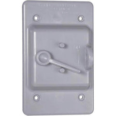 Hubbell-Raco - Weatherproof Box Covers Cover Shape: Rectangle Number of Holes in Outlet: 1 - All Tool & Supply