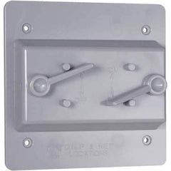 Hubbell-Raco - Weatherproof Box Covers Cover Shape: Rectangle Number of Holes in Outlet: 2 - All Tool & Supply