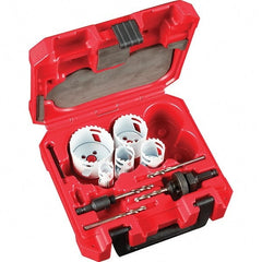 Milwaukee Tool - Hole Saw Kits Minimum Saw Diameter (Inch): 7/8 Maximum Saw Diameter (Inch): 2-1/2 - All Tool & Supply