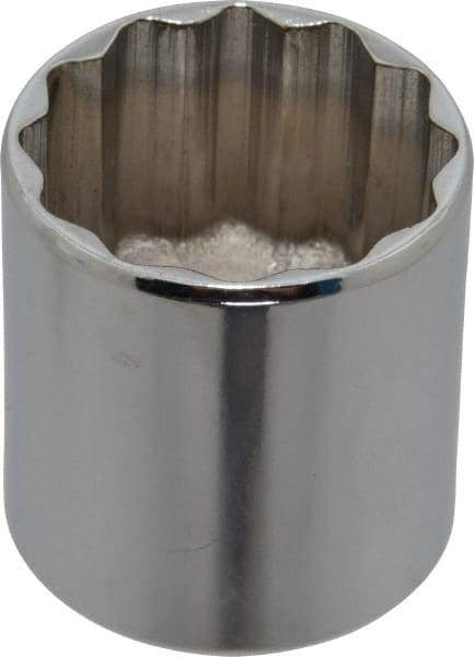 Proto - 1-5/16", 1/2" Drive, Standard Hand Socket - 12 Points, 1-55/64" OAL, Chrome Vanadium, Chrome Finish - All Tool & Supply