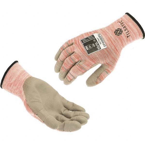 Tilsatec - Size 3XL (12), ANSI Cut Lvl A1, Puncture Lvl 2, Abrasion Lvl 4, Polyurethane Coated Cut & Puncture Resistant Gloves - All Tool & Supply