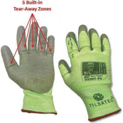 Tilsatec - Size XL (10), ANSI Cut Lvl A4, Puncture Lvl 3, Abrasion Lvl 4, Polyurethane Coated Cut & Puncture Resistant Gloves - All Tool & Supply