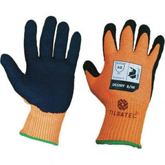 Tilsatec - Size XL (10), ANSI Cut Lvl A8, Puncture Lvl 4, Abrasion Lvl 4, Micro-Foam Nitrile Coated Cut & Puncture Resistant Gloves - All Tool & Supply