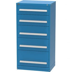 Vidmar - 5 Drawer, 45 Compartment Bright Blue Steel Modular Storage Cabinet - All Tool & Supply