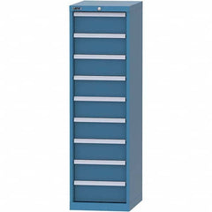 LISTA - 9 Drawer, 216 Compartment Bright Blue Steel Modular Storage Cabinet - All Tool & Supply