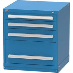 Vidmar - 4 Drawer Bright Blue Steel Modular Storage Cabinet - All Tool & Supply