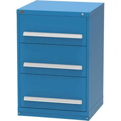 Vidmar - 3 Drawer, 124 Compartment Bright Blue Steel Modular Storage Cabinet - All Tool & Supply