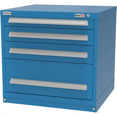 Vidmar - 4 Drawer Bright Blue Steel Modular Storage Cabinet - All Tool & Supply