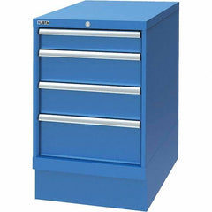 LISTA - 4 Drawer, 29 Compartment Bright Blue Steel Modular Storage Cabinet - All Tool & Supply