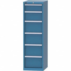 LISTA - 6 Drawer, 216 Compartment Bright Blue Steel Modular Storage Cabinet - All Tool & Supply