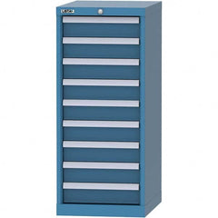 LISTA - 9 Drawer, 216 Compartment Bright Blue Steel Modular Storage Cabinet - All Tool & Supply