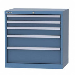 LISTA - 3 Drawer, 124 Compartment Bright Blue Steel Modular Storage Cabinet - All Tool & Supply