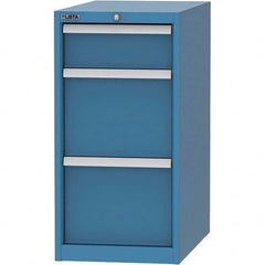 LISTA - 3 Drawer, 45 Compartment Bright Blue Steel Modular Storage Cabinet - All Tool & Supply