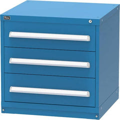 Vidmar - 3 Drawer Bright Blue Steel Modular Storage Cabinet - All Tool & Supply