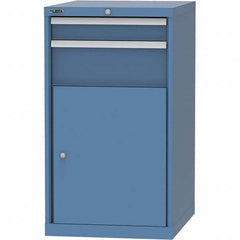 LISTA - 4 Drawer, 99 Compartment Bright Blue Steel Modular Storage Cabinet - All Tool & Supply