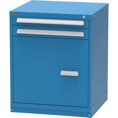 Vidmar - 2 Drawer Bright Blue Steel Modular Storage Cabinet - All Tool & Supply