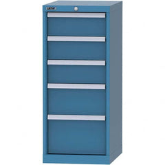 LISTA - 5 Drawer, 216 Compartment Bright Blue Steel Modular Storage Cabinet - All Tool & Supply