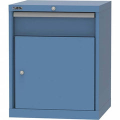 LISTA - 1 Drawer, 84 Compartment Bright Blue Steel Modular Storage Cabinet - All Tool & Supply